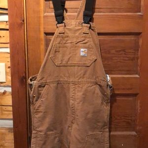 Heavy duty Flame Resistant Carhartt Biboveralls
